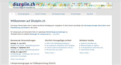 Desktop Screenshot of disziplin.ch